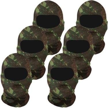Imagem de Kit 6 balaclavas balaclava touca toca ninja bandana UV50+ - EX311, Ver