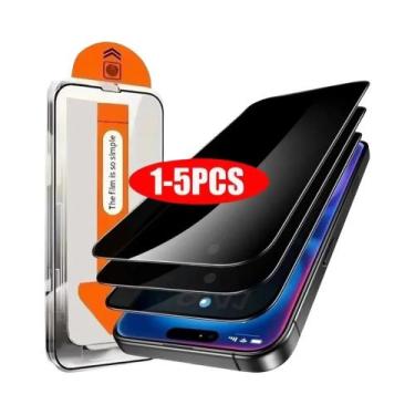 Imagem de Protetor De Tela De Vidro Temperado 9H Anti-Espião Para iPhone 17, 17 
