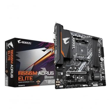 Imagem de Placa-mãe B550M AORUS ELITE AMD AM4 DDR4 MATX com Chipset B550 Premium Colchões