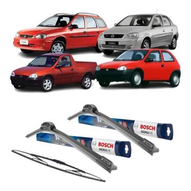 Imagem de Kit Palheta Limpador de Parabrisa  Bosch Original  Corsa Hat Wag Sed P