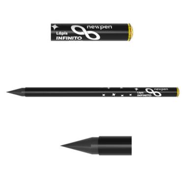 Imagem de Lápis Preto Newpen Infinito HB#2 com Diamante na Ponta Que Não Precisa Apontar 1 Unidad...