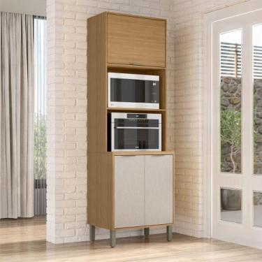 Imagem de Paneleiro Colors 3 Portas 100% Mdf Freijó/Nazca - Kits Paraná, Bege Cl