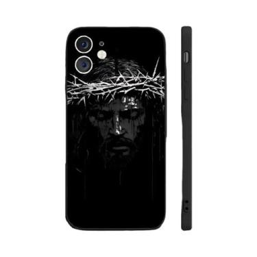Imagem de Capa De Silicone Cruz De Jesus Para iPhone 16 15 14 13 12 11 pro Max D