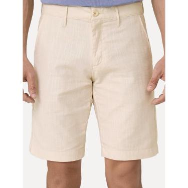 Imagem de Bermuda Dudalina Masculina Slim Fit Textura Cáqui Claro-Masculino
