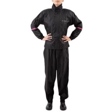 Imagem de Capa chuva feminina gp tech essence premium preta-rosa gg-xl
