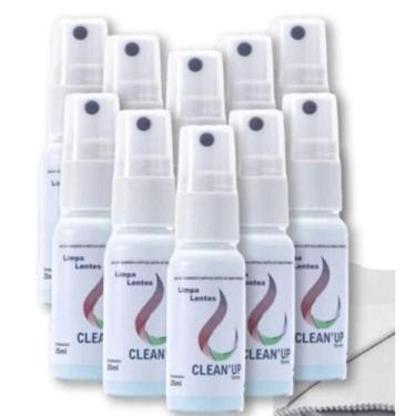 Imagem de Kit 10 Limpa Lentes e Telas Clean Up 25ml Óculos Tv LCD Plasma Celular