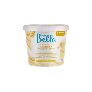 Imagem de Cera de Micro-Ondas Chocolate Branco Depil Bella 100g