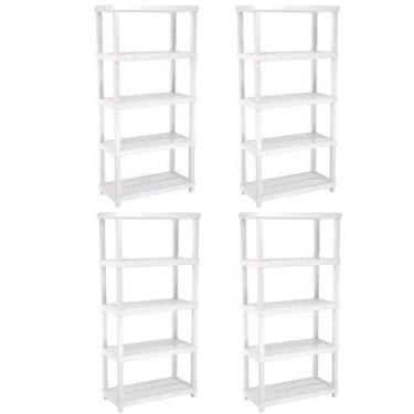 Imagem de 4 Estantes Modular 5 Prateleiras Câmara Fria Até 250kg Multi - Ordene