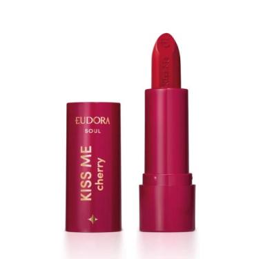 Imagem de Batom Matte Vermelho Viciante Kiss Me Cherry 3,7g  -  Eudora