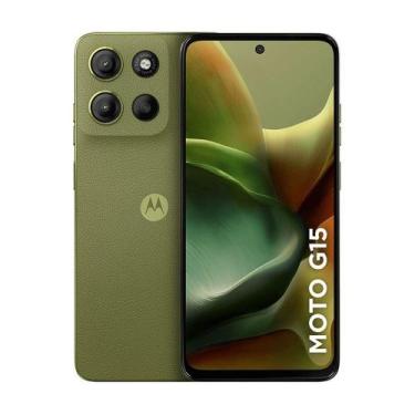 Imagem de Smartphone Motorola Moto G15 256GB 4GB RAM+8GB Ram Boost Verde, 256 GB