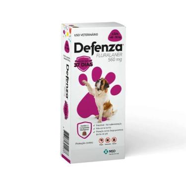 Imagem de Antipulgas e Carrapatos Defenza 560 mg Para Cães de 40 a 56kg 1 Compri