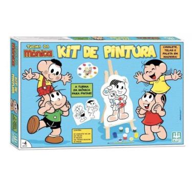 Imagem de Kit de Pintura Nig Oficial Turma da Mônica Com Telas e Tintas