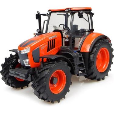 Imagem de Miniatura trator universal hobbi kubota m7-171 laranja 1/32 - Colecion