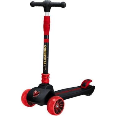 Imagem de Patinete Dobrável Scooter Net Flamengo Preto Zoop FLA0006 - Zoop Toys