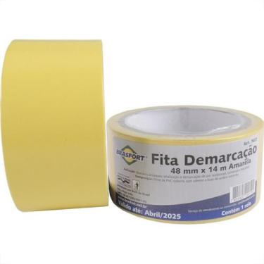 Imagem de Fita Demarcacao Solo Brasfort 48X14M Amarela 7637