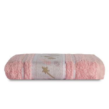 Imagem de Toalha De Banho Avulsa Infantil Puppy Kids - Fina Casa, Rosa Baby