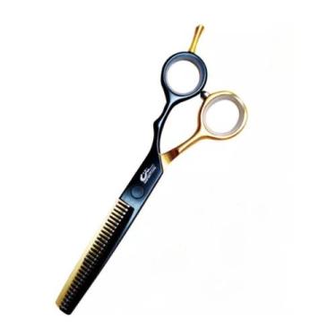 Imagem de Tesoura Profissional UMI 6.0 Polegadas Fio Desbaste Para Barbeiro (DP-