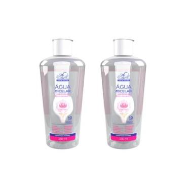 Imagem de Kit 2 Água Micelar 250ml Oleo de Rosa Mosqueta Demaquilante - Belkit, 