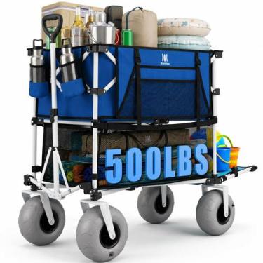 Imagem de Carrinho Utilitário Navatiee Duplo 500 lbs 400L Rodas 23 cm