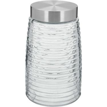 Imagem de Pote Home&Co 20x12x12cm Vidro Transparente 1,6L para Cozinha Mantiment