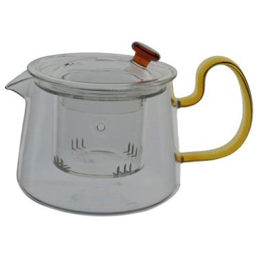 Imagem de Chaleira Home&Co 10x16x16cm Borossilicato Transparente 500ml para Serv