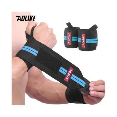 Imagem de Faixas De Pulso Para Fitness Com Suporte Acolchoado Para Polegar AOLIK