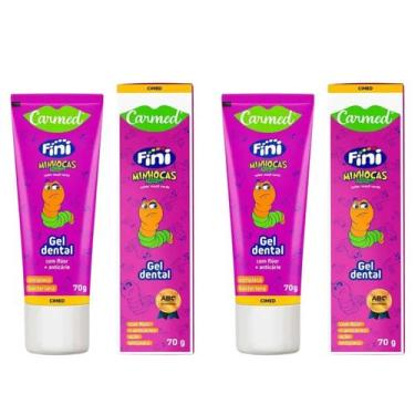 Imagem de Kit C2 Carmed Gel Dental Fini Minhocas 70g - CIMED