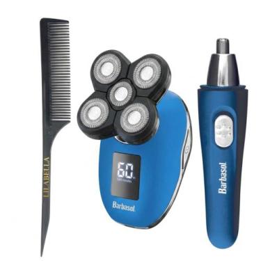 Imagem de Kit Barbeador Head Shaver 9000 + Aparador Facial + Pente - LILABELLA