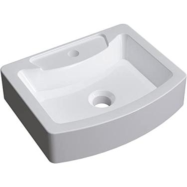 Imagem de Cuba de Apoio Retangular C01 Para Banheiro RT41 Aria Branco - Lyam Decor