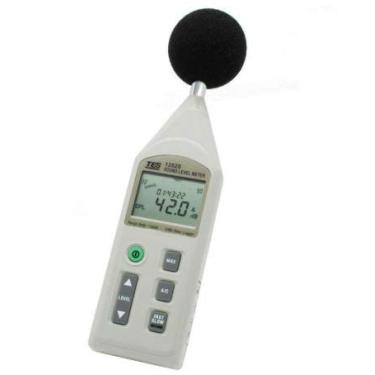 Imagem de RaeSung TES-1352S Medidor de nível de som programável de 30dB a 130dB com cabo USB, cartão micro SD 4GB TES1352S