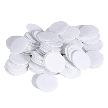 Imagem de Filtro de microdermoabrasão, 100 peças de filtros de algodão de microdermoabrasão de substituição para filtros de aspirador de pó facial, acessórios para máquina de beleza (25 mm)