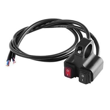 Imagem de Interruptor de luz de motocicleta Madezz 12V, 16A CNC Alumínio Motocicleta 7/8" Faróis de farol Luz de foco duplo ligar e desligar