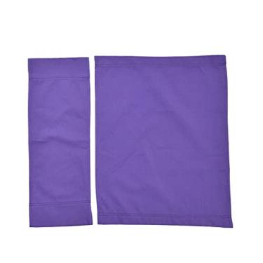 Imagem de capas de assento de lona de reposição,Lona de cadeira de diretor, com bolsa de armazenamento capa protetora de assento de lona para cadeira de diretor doméstico(Purple)