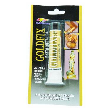 Imagem de Pasta Metálica Goldfix Corfix 20ml Cor Ouro Rico 241