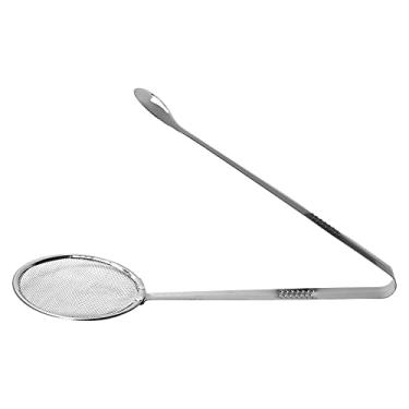 Imagem de Mimo Style Escumadeira Para Fritura Com Pegador, Feita Inteiramente em Aço Inoxidável. Possui Rede Para Pegar o Alimento Mais Facilmente. Resistente, Durável e Prática, Perfeita Para Uso no Dia a Dia
