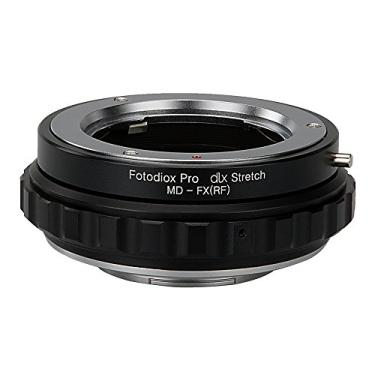Imagem de Adaptador de montagem de lente esticada Fotodiox DLX - Lente SLR Minolta Rokkor (SR/MD/MC) para corpo de câmera sem espelho Fuji X-Series com helicóide de foco macro e filtros magnéticos drop-in