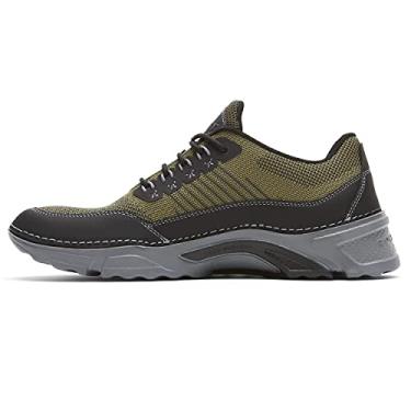 Imagem de Rockport Tênis masculino Rocsports Ubal, Malha verde-floresta/couro preto, 12
