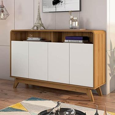 Imagem de Buffet Aparador Retrô 4 Portas Eccos Nature/off White