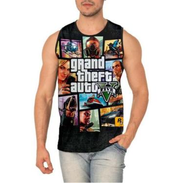 Imagem de Camiseta Regata Gta Grand Theft Auto Ref:486 - Smoke