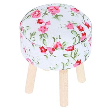 Imagem de Banco de madeira para casa de bonecas, longa vida útil Banco de boneca ecológico para casa de bonecas para decoração de casa