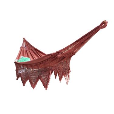 Imagem de Rede Dormir Casal Luxo King Size 100% Algodão Safira Telha