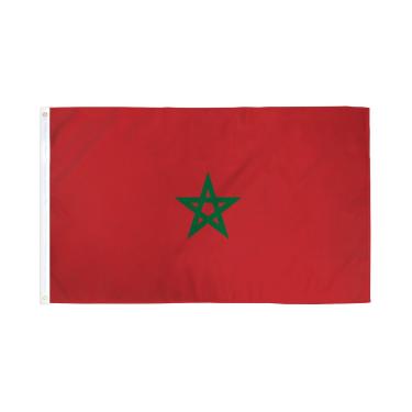 Imagem de AZ FLAG - Bandeira de Marrocos - 9,5 x 1,5 m - Poliéster 100D com dois ilhós de metal - Resistente ao desbotamento - Cores vivas - 9,5 x 1,5 m - 150 x 90 cm