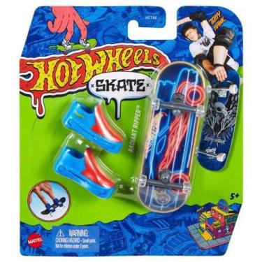 Skate Dedo Hot Wheels C/ Tênis + Pista Fingerboard Original