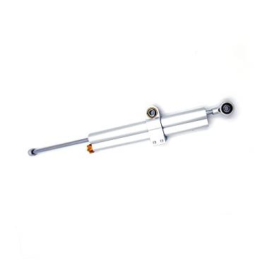Imagem de JWTPRO Amortecedor de tubo duplo alongado para motocicleta de 130 mm suporte estabilizador de absorção de choque acessórios para motocicleta