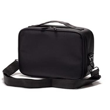 Imagem de Maleta Maquiagem Mochila Para Maquiador Manicure Viagem Profissional (Preto)