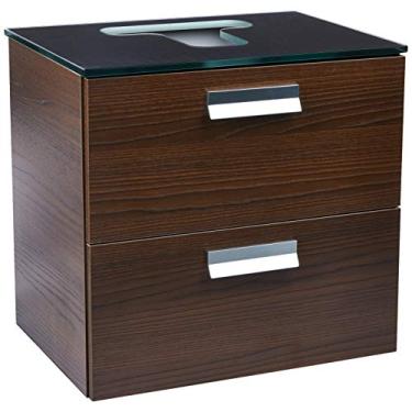 Imagem de Gabinete Para Cuba De Apoio Com Furo E Gaveta Glass, Incepa B60007m130, Wengue, Médio Incepa Incepa Glass Wengue Médio