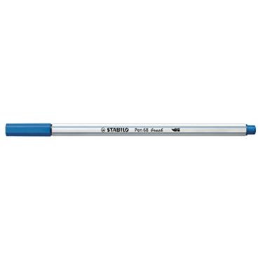 Imagem de Caneta Brush Premium – STABILO Pen 68 brush – Caixa com 10 unidades – Azul Escuro