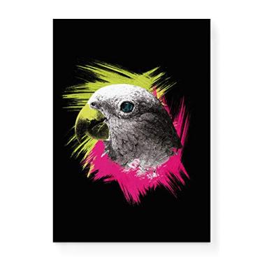 Imagem de Arte Maníacos Quadro Decorativo em Tela Canvas Papagaio Color - 23x16,25cm