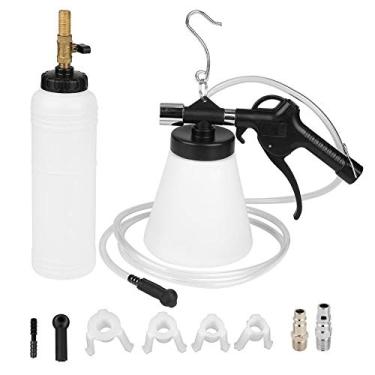 Imagem de Kit de ferramentas de substituição de óleo de freio para máquina de bombeamento de óleo de sangrador de fluido pneumático com saída de ar