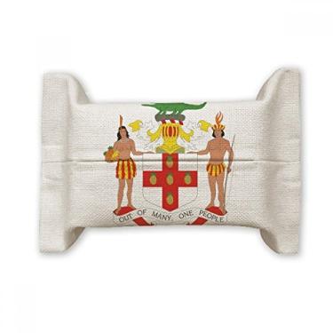 Imagem de Jamaica North America Bolsa de linho de algodão com emblema nacional